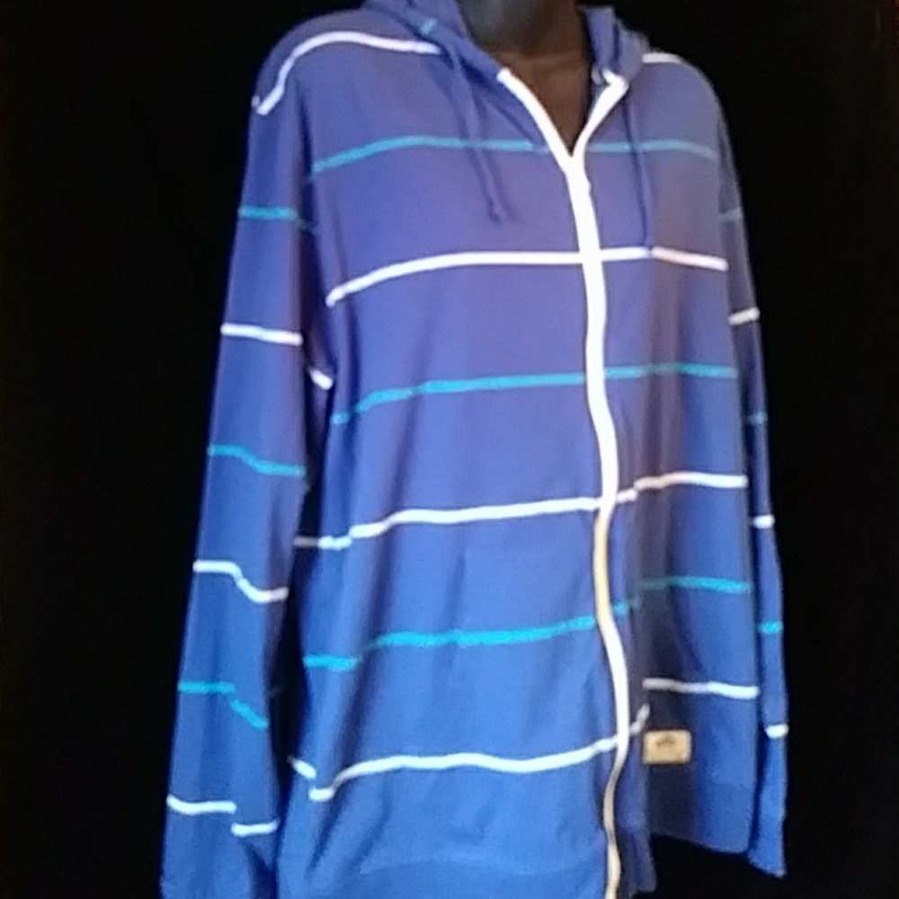 Vans "Off the Wall" striped hoodie-sz L
